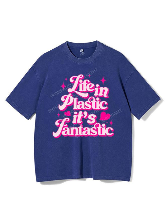 LIFE IN PLASTIC IT'S FANTASTIC VINTAGE GYM SHIRT