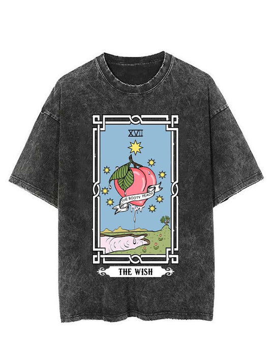 THE PEACH WISH TAROT VINTAGE GYM SHIRT