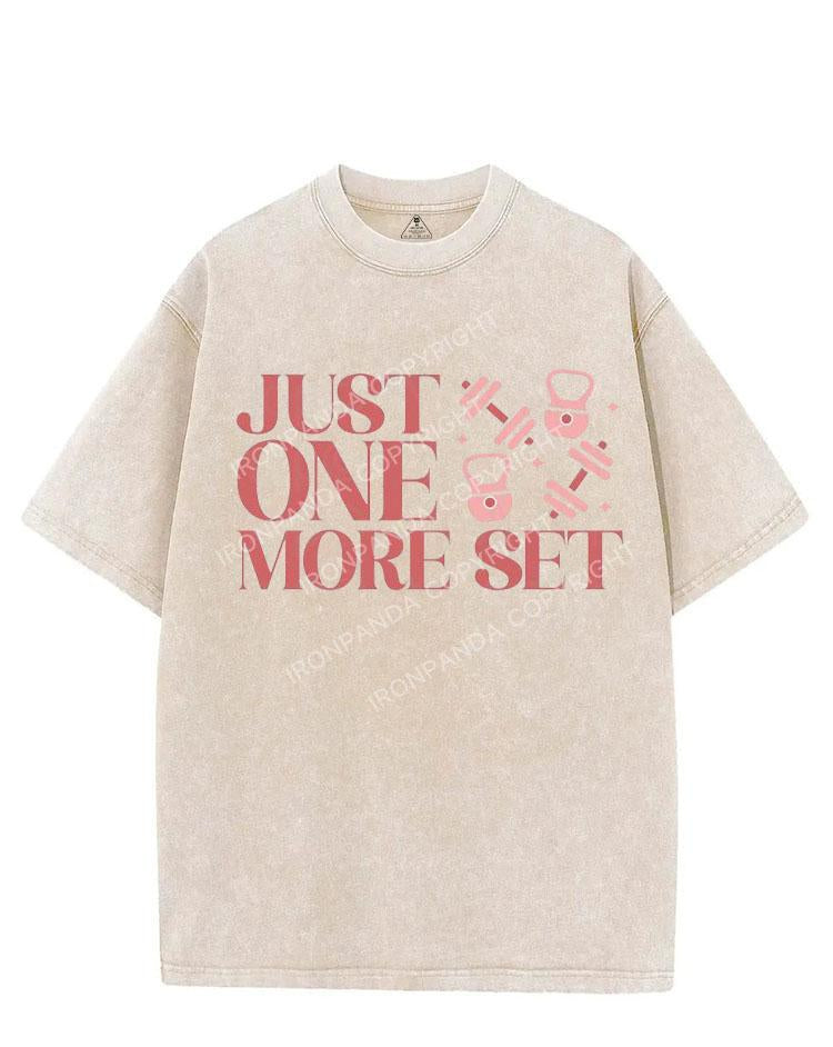 JUST ONE MORE SET VINTAGE GYM SHIRT