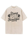 STRONG IS BEAUTIFUL VINTAGE GYM SHIRT
