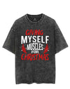 GIVING MYSELF MUSCLES FOR CHRISTMAS VINTAGE GYM SHIRT