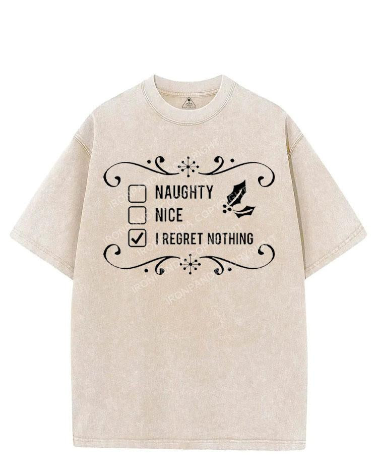 I REGRET NOTHING VINTAGE GYM SHIRT