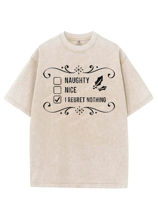 I REGRET NOTHING VINTAGE GYM SHIRT