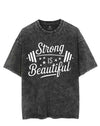 STRONG IS BEAUTIFUL VINTAGE GYM SHIRT