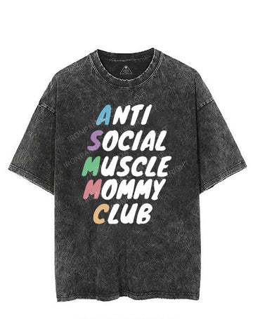 ANTI SOCIAL MUSCLE MOMMY CLUB VINTAGE GYM SHIRT