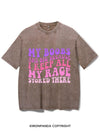 MY BOOBS ARE BIG I KEEP ALL MY RAGE STORED HERE VINTAGE GYM SHIRT