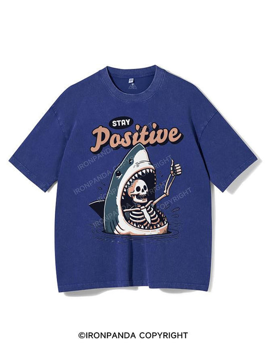 STAY POSITIVE VINTAGE GYM SHIRT