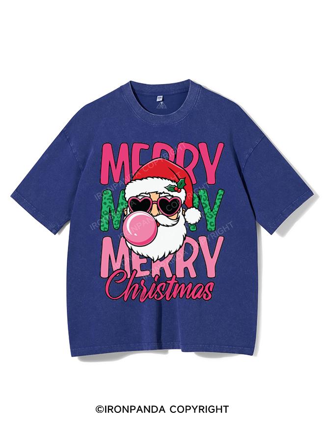 MERRY MERRY MERRY CHRISTMAS VINTAGE GYM SHIRT