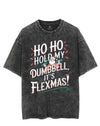 HO HO HOLD MY BUMBBELL IT'S FLEXMAS! VINTAGE GYM SHIRT