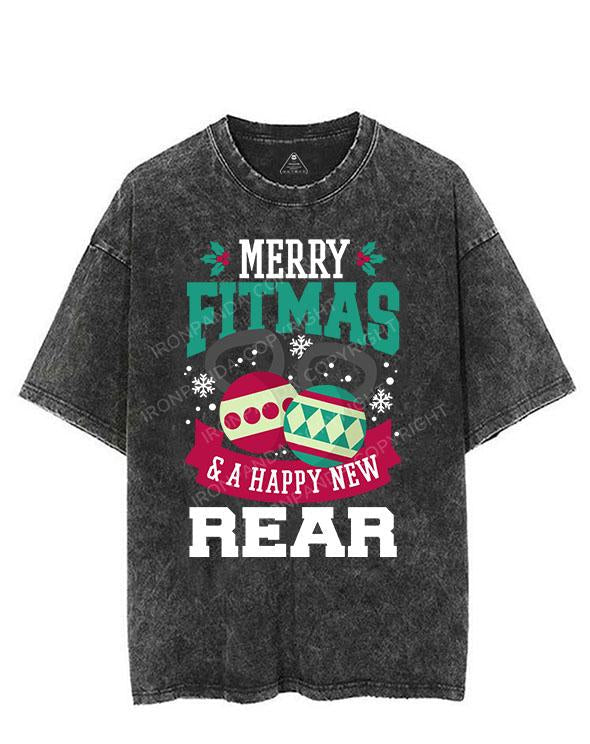 Merry fitmas & a happy new rear VINTAGE GYM SHIRT