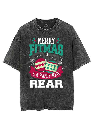 Merry fitmas & a happy new rear VINTAGE GYM SHIRT
