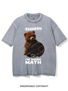 SHHHH I'M DOING MATH BROWN BEAR VINTAGE GYM SHIRT