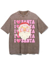 I LOVE SANTA VINTAGE GYM SHIRT