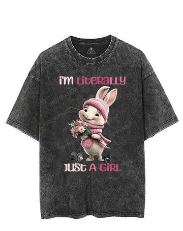 I'M LITERALLY JUST A GIRL VINTAGE GYM SHIRT