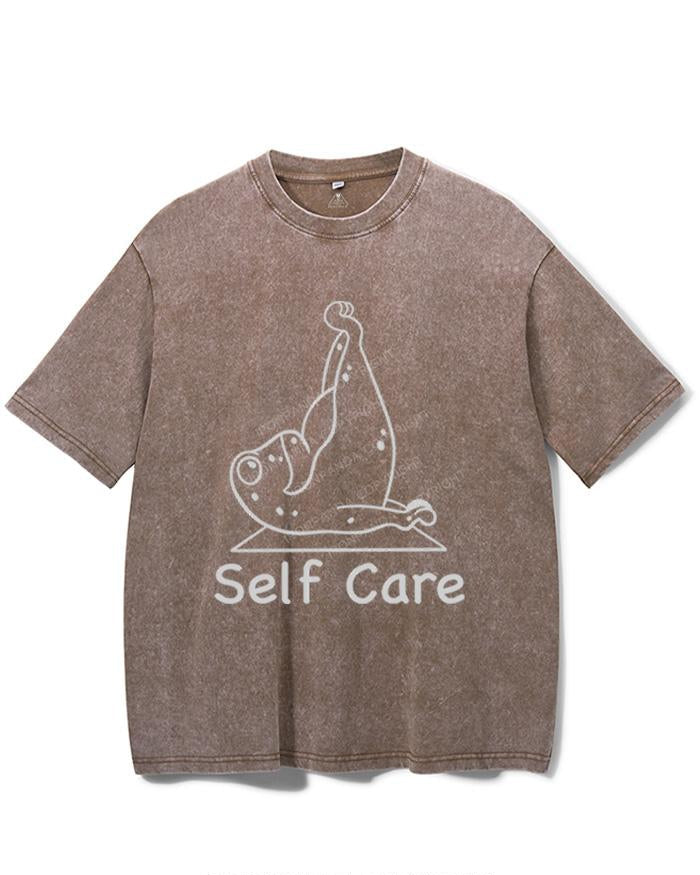 SELF CARE VINTAGE GYM SHIRT