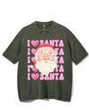 I LOVE SANTA VINTAGE GYM SHIRT
