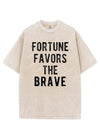 FORTUNE FAVORS THE BRAVE VINTAGE GYM SHIRT