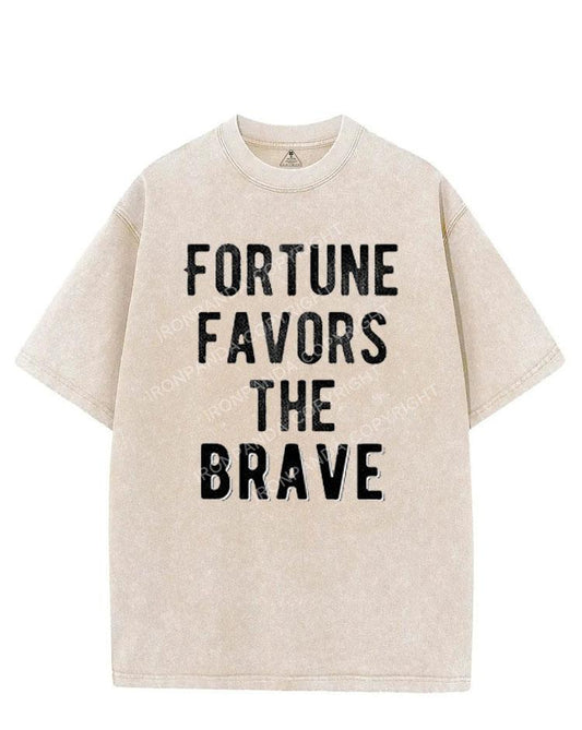 FORTUNE FAVORS THE BRAVE VINTAGE GYM SHIRT