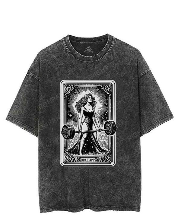 Deadlift Tarot Card VINTAGE GYM SHIRT