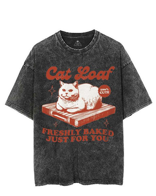 CAT LOAF FRESHLY BASKED JUST FOR YOU VINTAGE GYM SHIRT