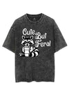 CUTE BUT FERAL VINTAGE GYM SHIRT