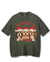 WE WOOF YOU A MERRY CHRISTMAS VINTAGE GYM SHIRT