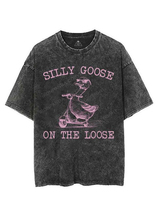 SILLY GOOSE ON THE LOOSE VINTAGE GYM SHIRT