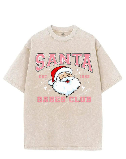 SANTA BABES CLUB VINTAGE GYM SHIRT
