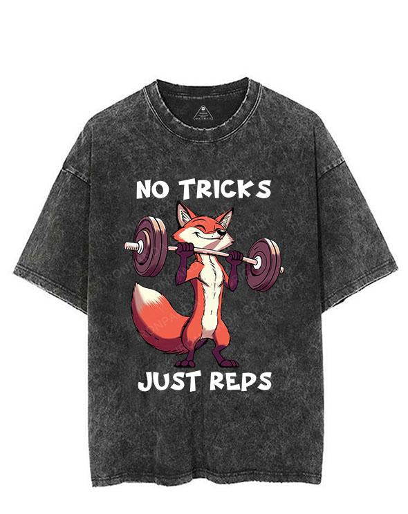 NO TRICKS JUST REPS VINTAGE GYM SHIRT