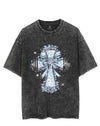 BLOSSOMING STRENGTH CROSS VINTAGE GYM SHIRT