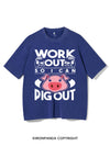 WORK OUT SO I CAN PIG OUT VINTAGE GYM SHIRT