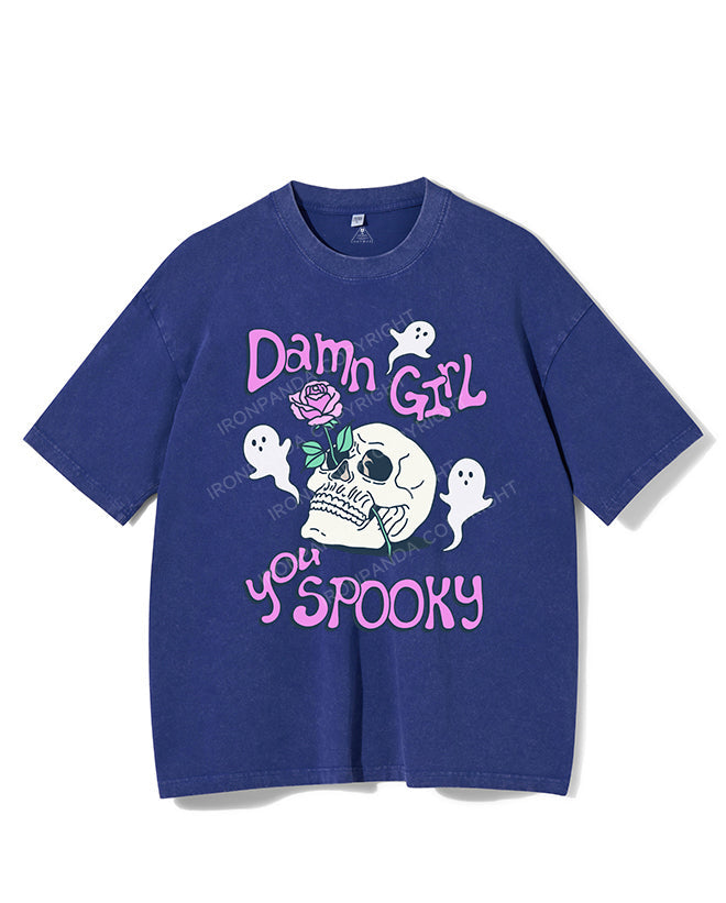 DAMN GIRL YOU SPOOKY VINTAGE GYM SHIRT