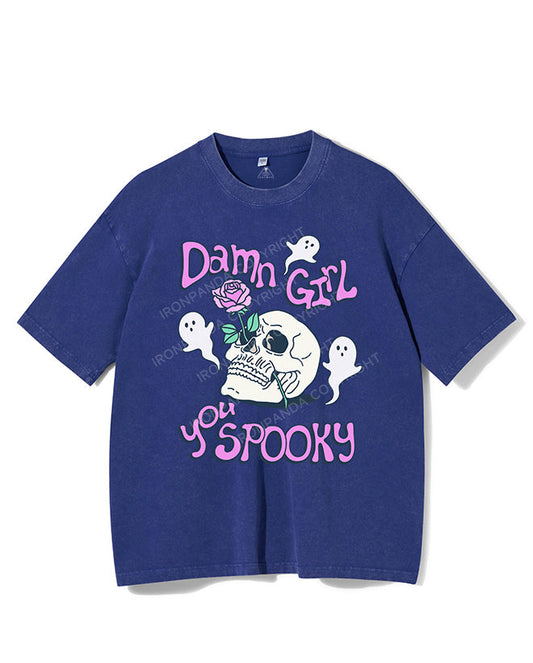 DAMN GIRL YOU SPOOKY VINTAGE GYM SHIRT