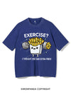 EXERCISE I THOUGHT YOU SAID EXTRA FRIES VINTAGE GYM SHIRT