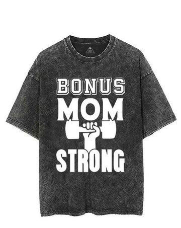BONUS MOM STRONG VINTAGE GYM SHIRT