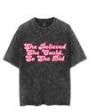 She believed she could, so she did VINTAGE GYM SHIRT