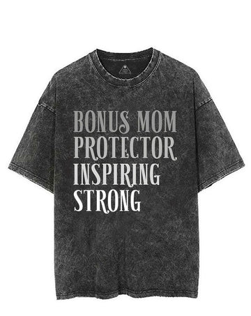 Bonus Mom Protector Inspiring Strong VINTAGE GYM SHIRT