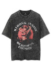 Strong inside, beautiful outside VINTAGE GYM SHIRT