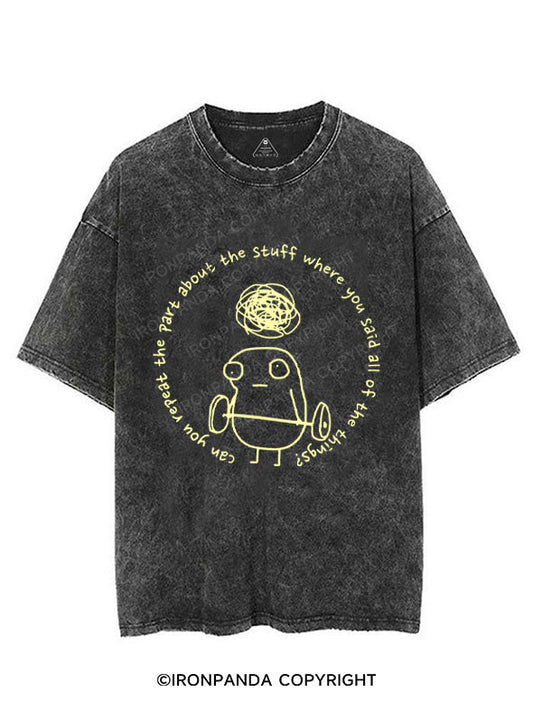 Can you repeat the part about the stuff where you said all of the things? VINTAGE GYM SHIRT