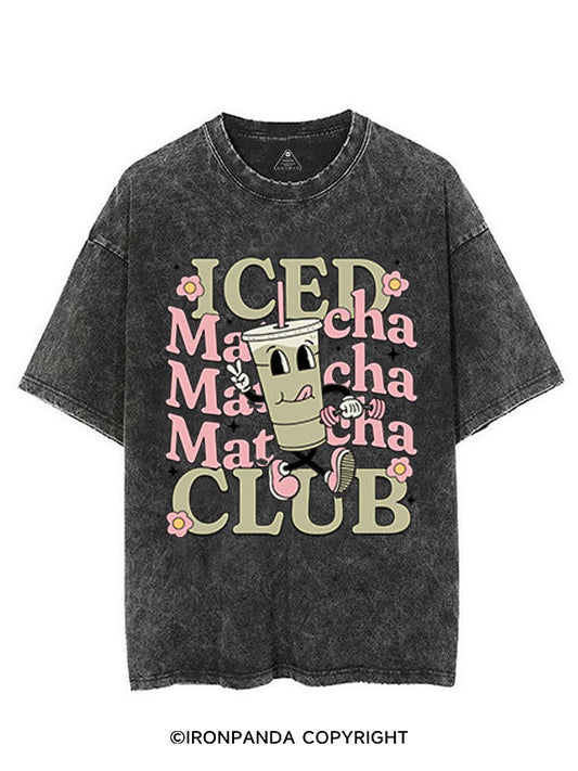 Iced Matcha Club VINTAGE GYM SHIRT