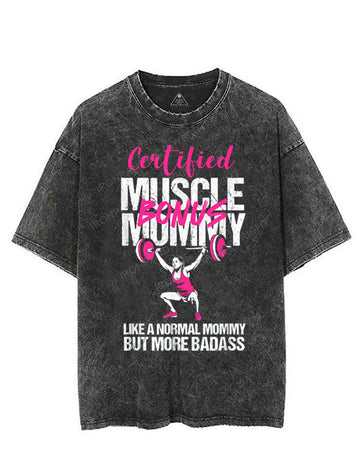 Certified Muscle Bonus Mommy VINTAGE GYM SHIRT