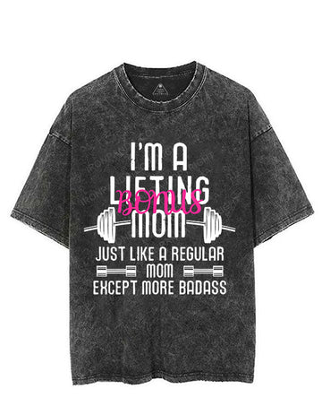 I'm a lifting bonus mom VINTAGE GYM SHIRT