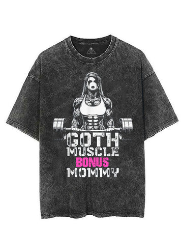 Goth Muscle Bonus Mommy VINTAGE GYM SHIRT