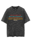 I GO TO THE GYM BECAUSE I THINK MY GREAT PERSONALITY COULD USE A BANGING BODY VINTAGE GYM SHIRT