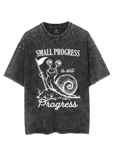 SMALL PROGRESS IS STILL PROGRESS VINTAGE GYM SHIRT