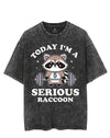 TODAY I'M A SERIOUS RACCOON VINTAGE GYM SHIRT
