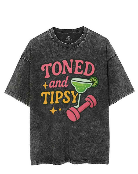 TONED AND TIPSY VINTAGE GYM SHIRT