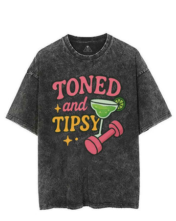 TONED AND TIPSY VINTAGE GYM SHIRT