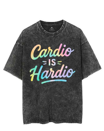 CARDIO IS HARDIO VINTAGE GYM SHIRT