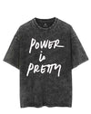 POWER IS PRETTY VINTAGE GYM SHIRT